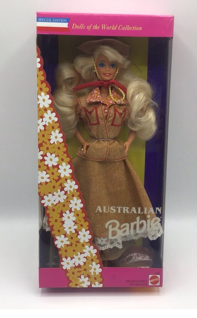 1993 Mattel Australian Barbie Doll Dolls of World Special Edition NIB 3626